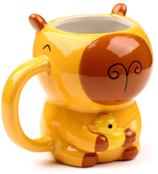 Kapibara formájú bögre, kerámia, 10x9cm