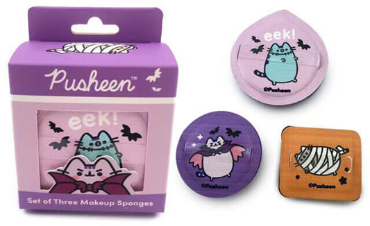 Pusheen cicás sminkszivacs, 3 db/szett, Halloweeni Pusheen macska