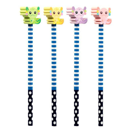 Axolotl grafitceruza forma radírral, 1 db, többféle változat