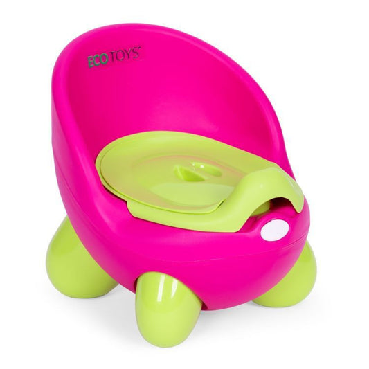 Bili kivehető betéttel, csúszásgátló lábakkal rózsaszín-zöld