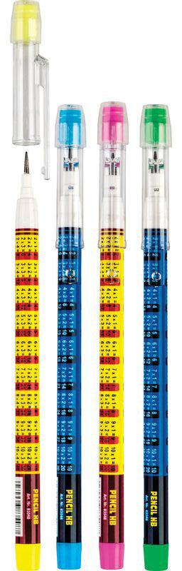 Tolóbetétes ceruza, HB, szorzótáblás, Centrum