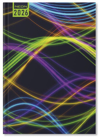 Period Neon határidőnapló, A/5, napi, 2026, Waves