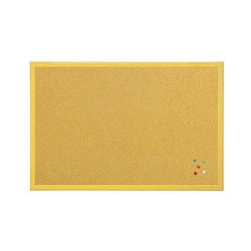 Parafatábla Bi-Office fakeretes 40x60 cm sárga