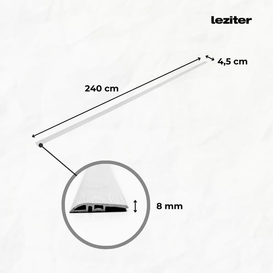 Vinyl SPC padló szintkiegyenlítő Reno kőhatású szürke 2400x45x8 mm