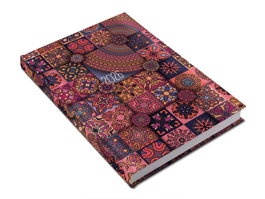 Realsystem határidőnapló, A/5, napi tervező, 2026, Picture mozaik