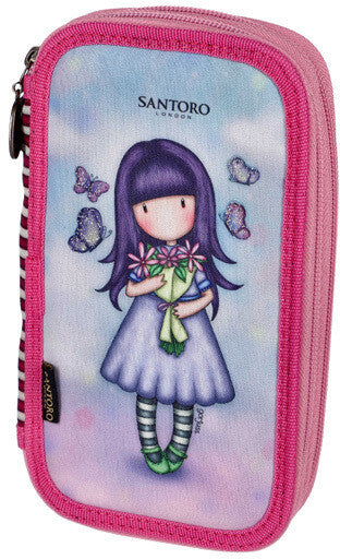 Santoro Gorjuss, tolltartó, 2 emeletes, üres, 22x13x5cm, Send Me Flowers