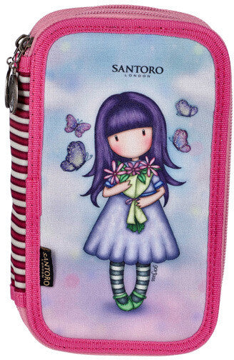 Santoro Gorjuss, tolltartó, 2 emeletes, üres, 22x13x5cm, Send Me Flowers