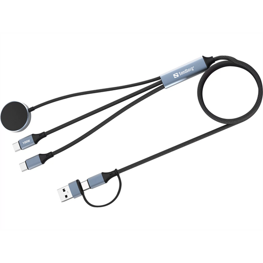 SANDBERG 3in1 Travel Charge Cable 100W