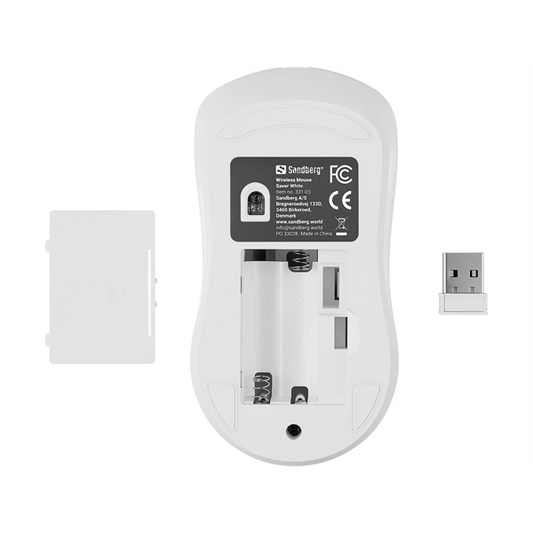 SANDBERG Egér, Wireless Mouse, fehér
