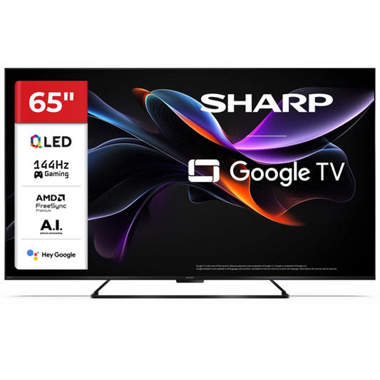 SHARP 65HR7265E 65"/164cm 4K UHD QLED Google TV, 144 Hz, 3840x2160, 4xHDMI/2xUSB