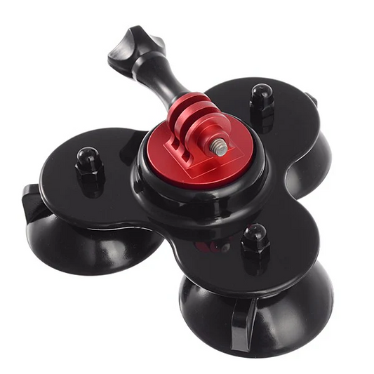 SJCAM Triple Suction Cup Mount Removable Black