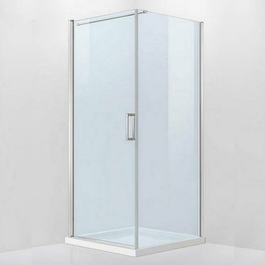 Simple nyílóajtós szögletes zuhanykabin zuhanytálca nélkül