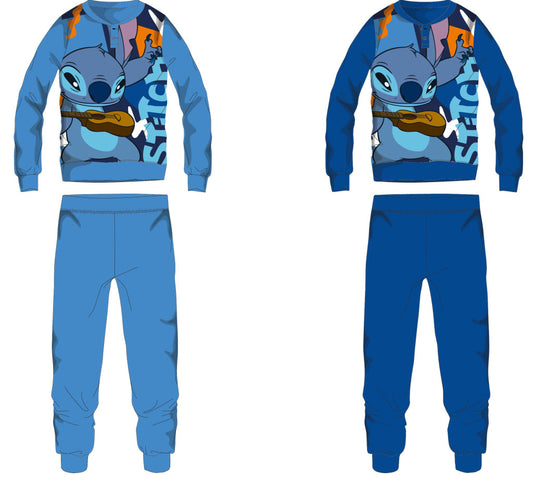 Disney Stitch pamut flanel gyerek pizsama - világoskék - 122