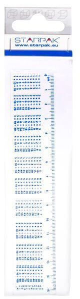 Vonalzó 15cm szorzótáblával, Starpak