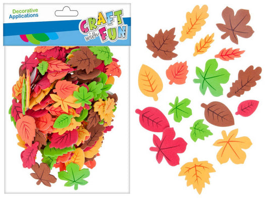 Dekorgumi, öntapadós, őszi levelek, 180 db-os