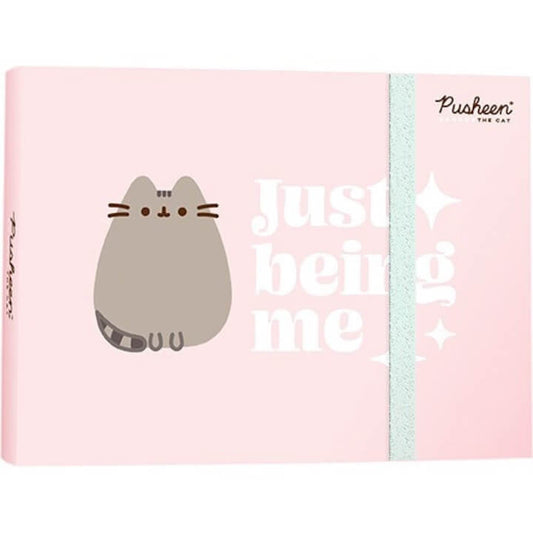 Pusheen cicás spirál notesz kemény tartóban, 15x19cm, Majewski (661853)