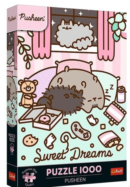 Pusheen cicás puzzle, 1000 db-os, 48x68cm, Sweet Dreams