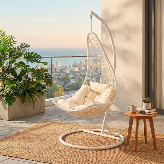 Natal kerti függőfotel fehér