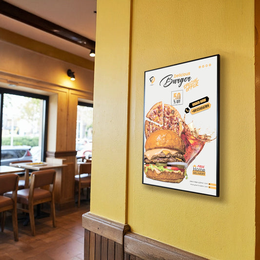 Plakátkeret led világítással 210x297 mm A4