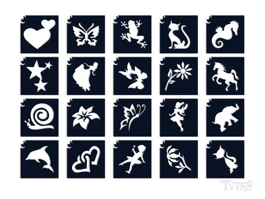 Sablonok, 20 db-os, Ini-mini szett