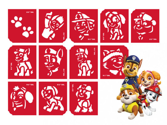 Sablonok, 12 db-os, Paw Patrol, Mancs őrjárat (CTMS-0084)