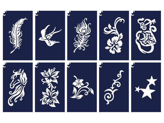 Sablonok, 10 db-os, női 1. (CTMS-0079)