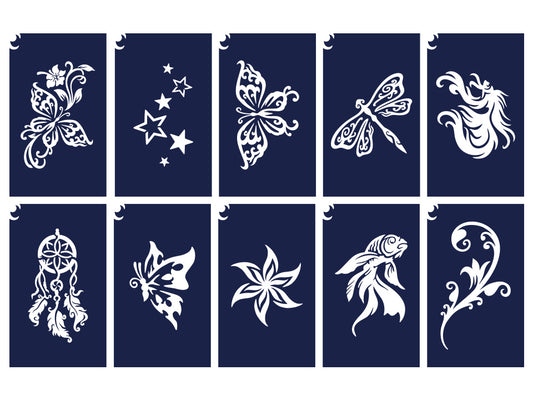 Sablonok, 10 db-os, női 2. (CTMS-0080)