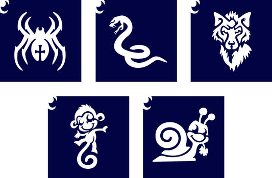 Sablonok, 5 db-os, fiús (CTMS-0076)