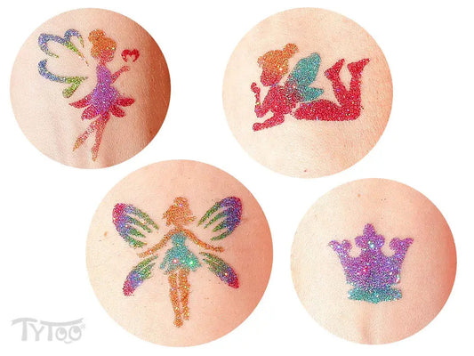 Sablonok, Fairies & Princesses, Tündérek és hercegnők sablon szett, min. 20 minta