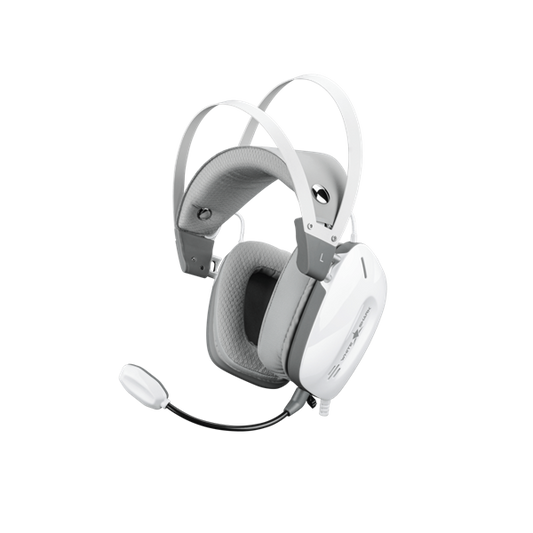 WHITE SHARK GH-2446W GOTTAN-W vez.nélk. gamer fejhallgató mikrofonnal, fehér