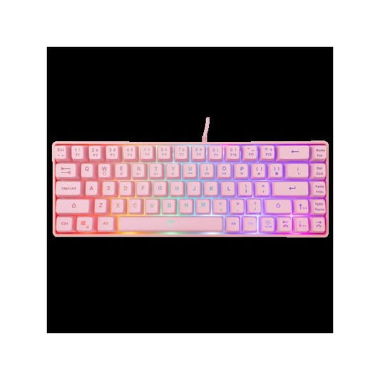 WHITE SHARK RONIN-P WS GK-2201P-US gamer billentyűzet, 68 gomb pink (angol)