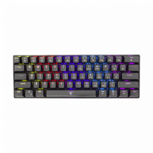 WHITE SHARK SHINOBI mechanikus (blue switch) gamer billentyűzet, fekete (magyar)