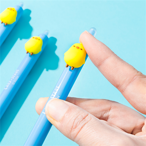 Zselés toll Lazy Stars 0,5 mm radírozható kacsa kék betéttel