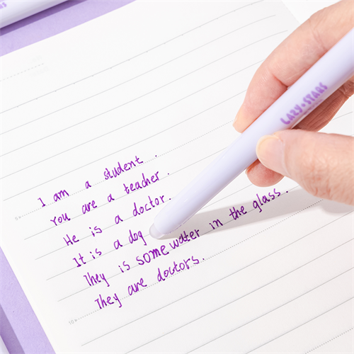 Zselés toll Lazy Stars kupakos 0,5 mm radírozható unikornis lila betéttel