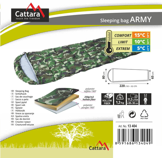 Cattara ARMY takaró hálózsák 5°C