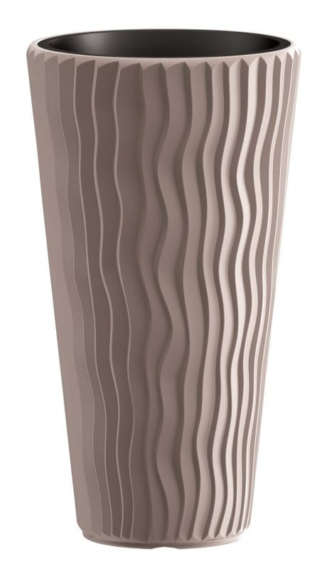 Prosperplast SANDY SLIM virágcserép mokka 29,7 cm