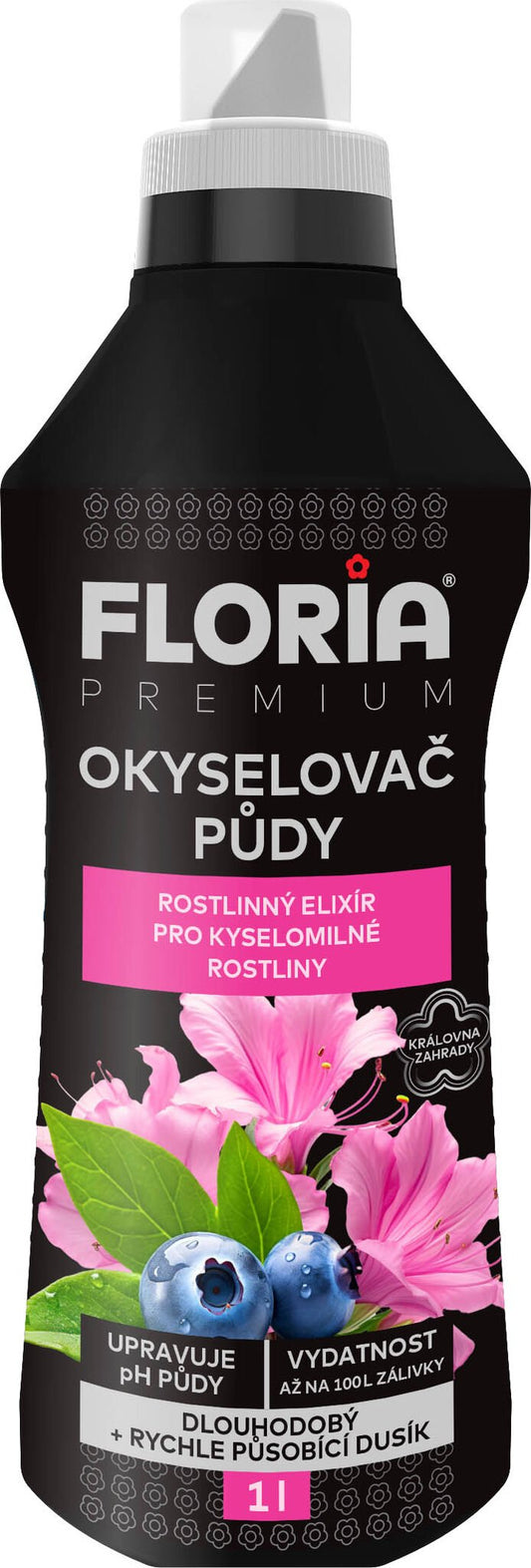 Agro FLORIA savanyító és folyékony tápoldat savanyú talajt kedvelő növényekhez – 1 l