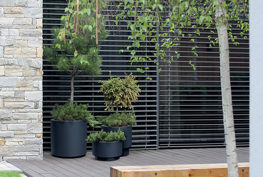 Prosperplast HEOS kaspó antracit 29,8 cm