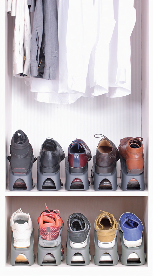 Prosperplast cipőrendező készlet, 38-45 méret antracit, 4 db