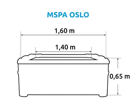 Felfújható pezsgőfürdő Marimex MSPA OSLO fix szerkezettel