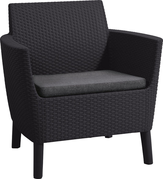 Kerti bútor Keter Salemo duo, két fotelből álló garnitúra, grafit