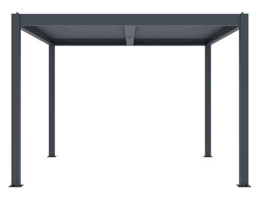 Bioklimatikus pergola G21 Austin 3×3 m, antracit színű alumínium