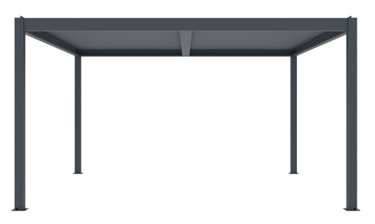 Bioklimatikus pergola G21 Austin 4x4 m, antracit színű alumínium