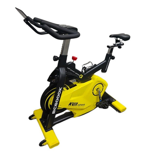KUBIsport BC6000K szobakerékpár elektromágneses Bluetooth-tal, vezeték nélküli, önellátó rendszerrel