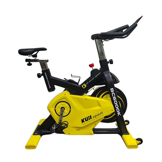 KUBIsport BC6000K szobakerékpár elektromágneses Bluetooth-tal, vezeték nélküli, önellátó rendszerrel