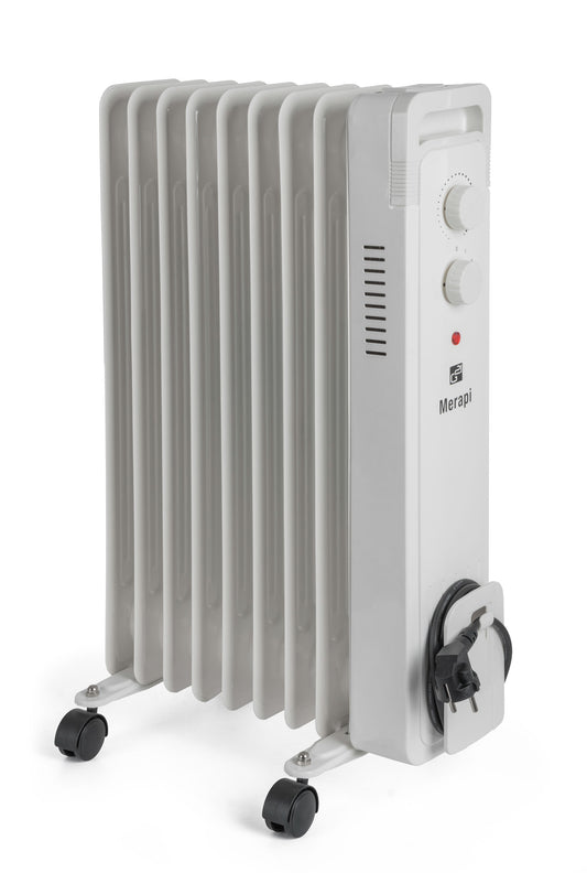 G21 Merapi fehér olajradiátor, 9 lamella, 2 000 W – 2. osztály