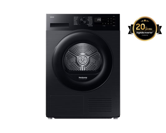 Samsung DV90DG52A0ABLE Szárítógép Hőszivattyús technológiával 9 kg, Fekete