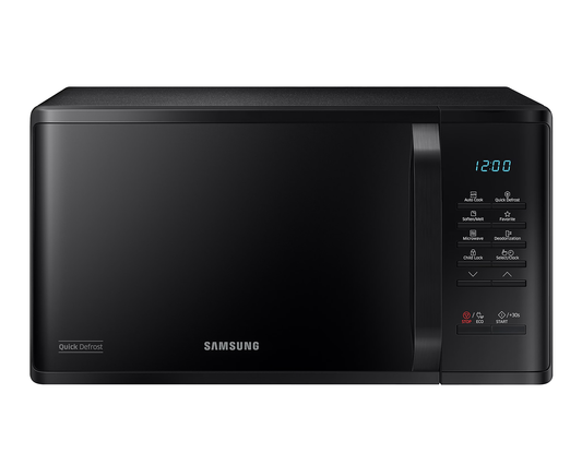 Samsung MS23K3513AK/EO Szabadonálló solo mikrohullámú sütő Gyors kiolvasztás funkcióval 23 L, fekete