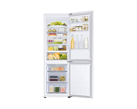 Samsung RB34C602EWW/EF Alulfagyasztós hűtőszekrény SpaceMax™ technológiával 344 L, fehér