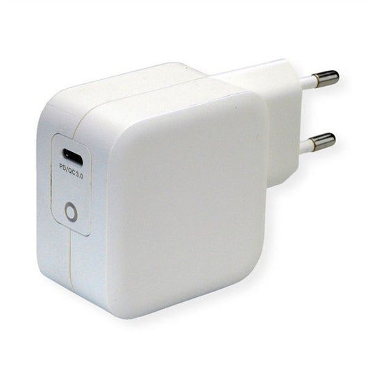 ROLINE Fali töltő, 1x USB3.0 Type-C 61W, fehér